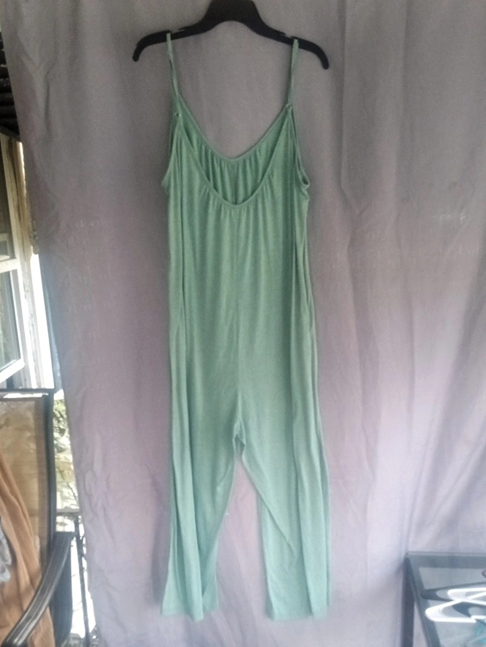 Emery Rose Green Spaghetti Strap Jumpsuit Size XL